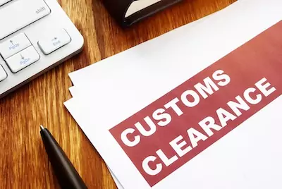 Custom clearance takes 7 days